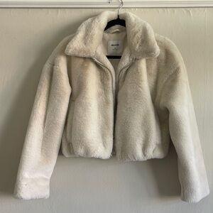 Hollister Off-White Teddy Jacket